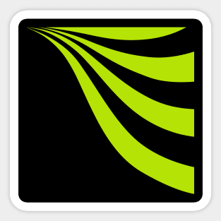 Lime wave Sticker